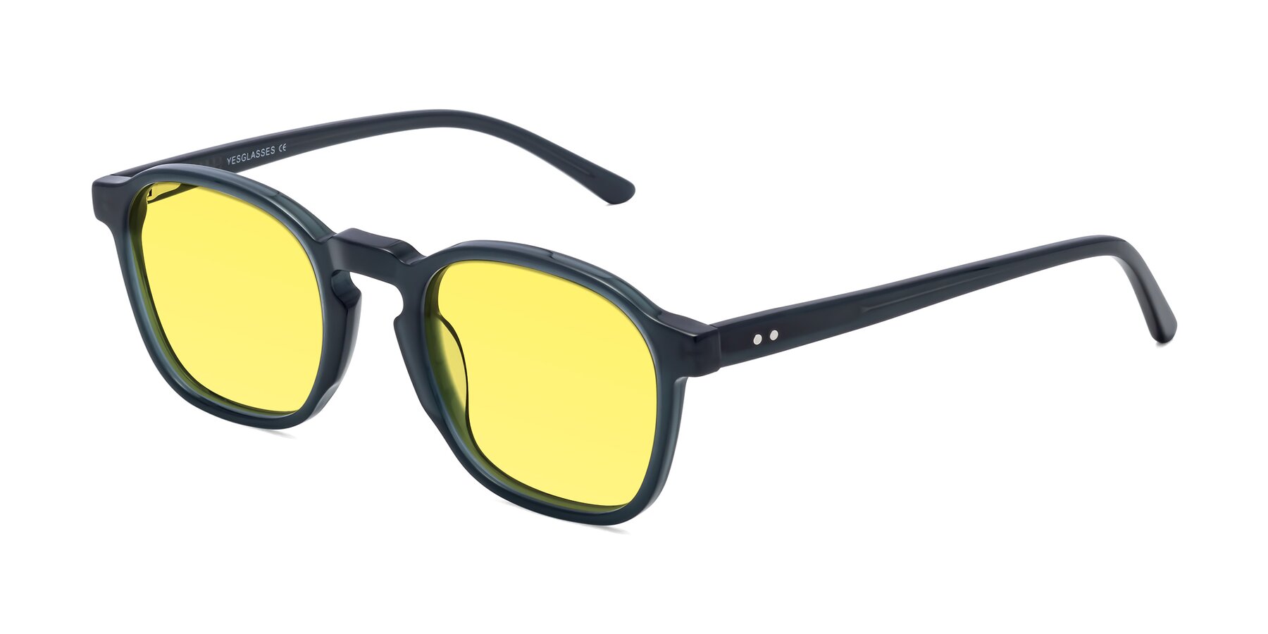 Angle of Generous in Teal with Medium Yellow Tinted Lenses