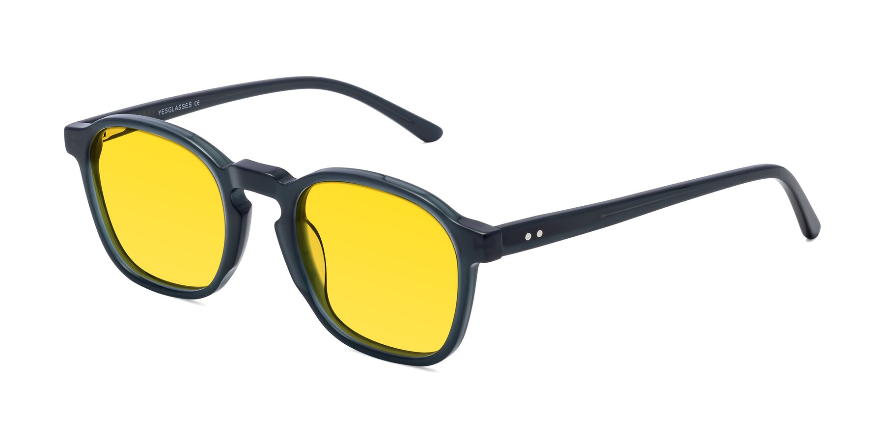 Angle of Generous in Teal with Yellow Tinted Lenses