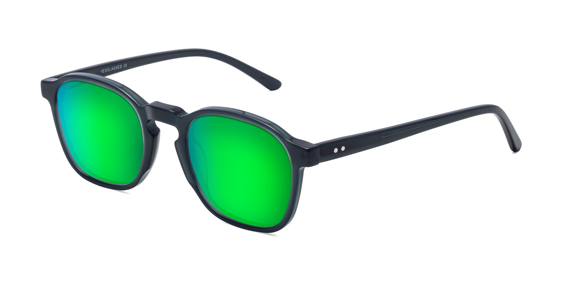 Angle of Generous in Teal with Green Mirrored Lenses
