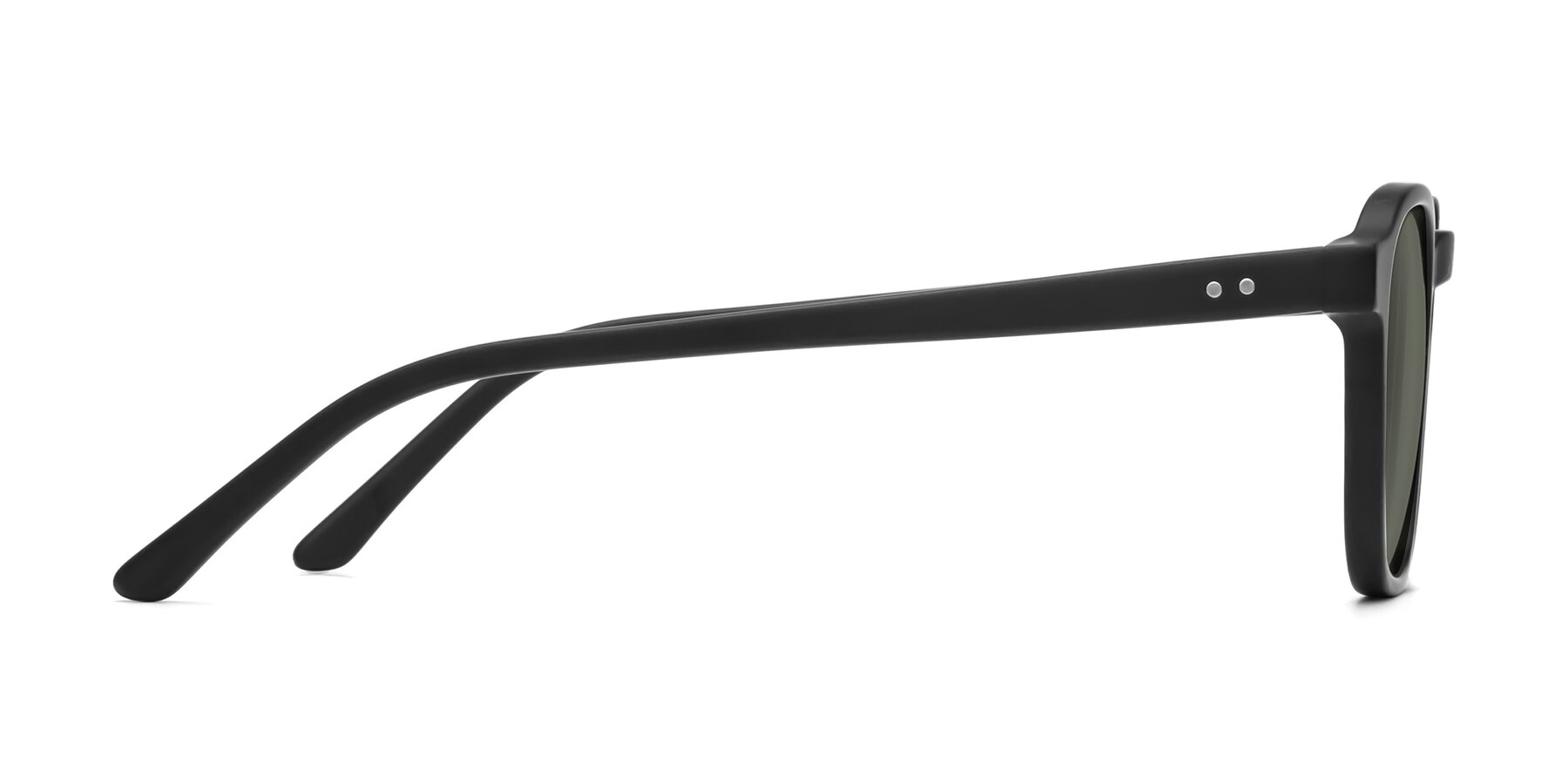 Side of Generous in Matte Black with Gray Polarized Lenses