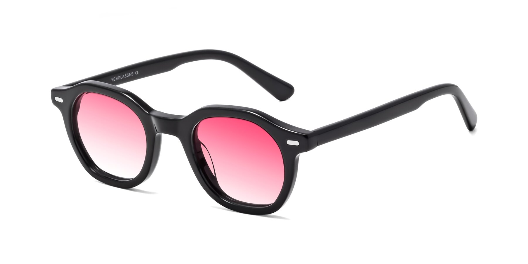 Angle of Potter in Black with Pink Gradient Lenses