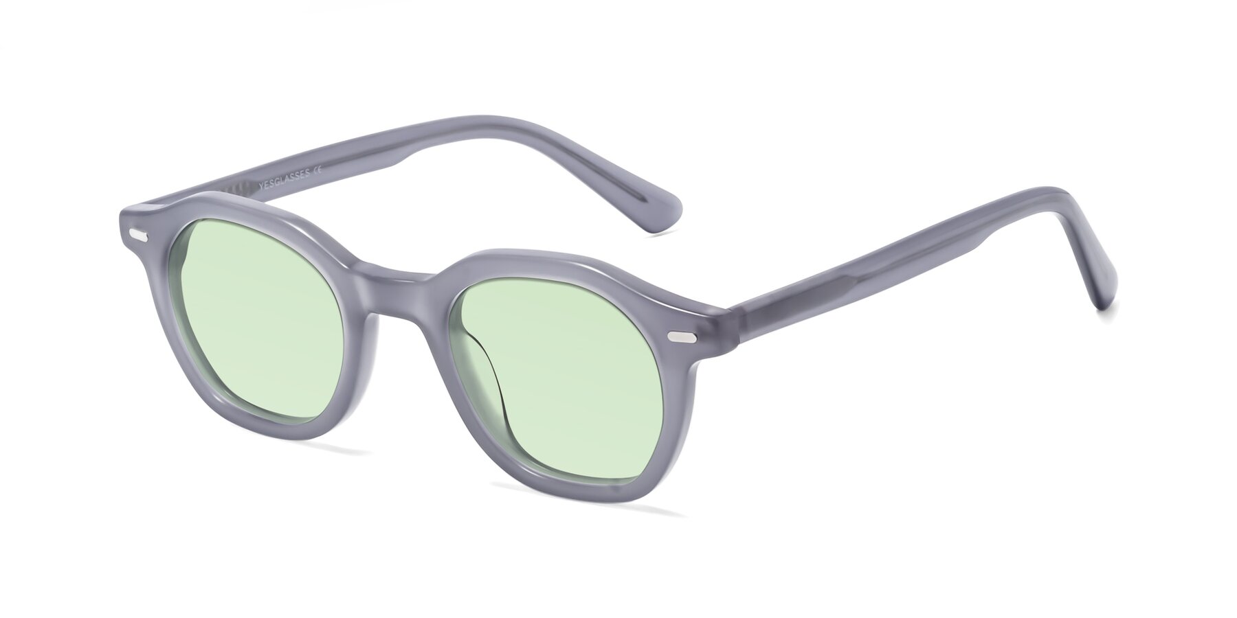 Angle of Potter in Transparent Gray with Light Green Tinted Lenses