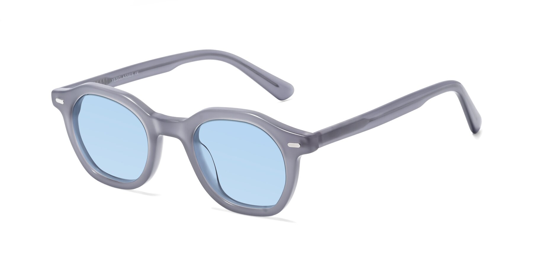 Angle of Potter in Transparent Gray with Light Blue Tinted Lenses
