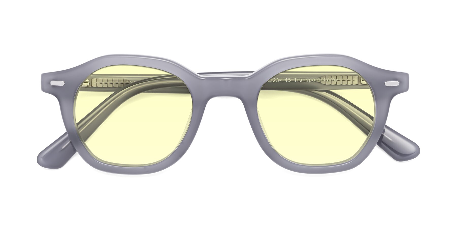 Folded Front of Potter in Transparent Gray with Light Yellow Tinted Lenses