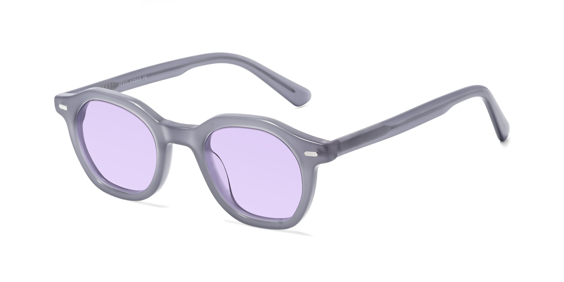 Angle of Potter in Transparent Gray with Light Purple Tinted Lenses