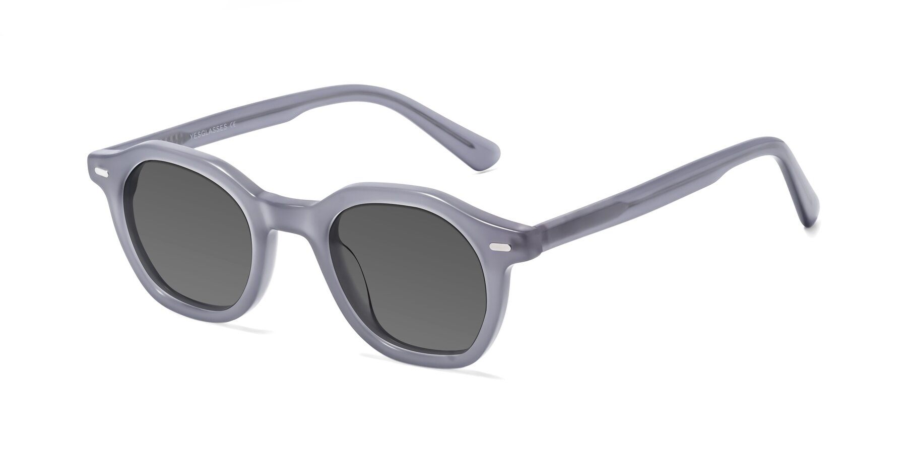 Angle of Potter in Transparent Gray with Medium Gray Tinted Lenses
