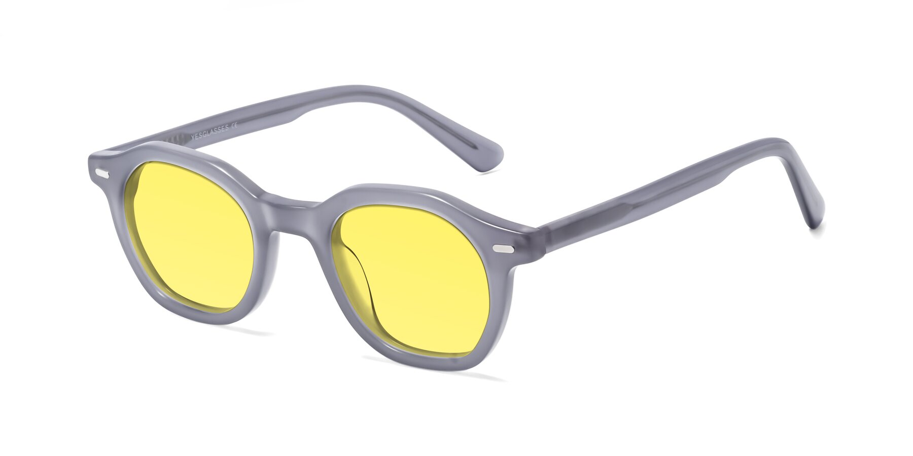 Angle of Potter in Transparent Gray with Medium Yellow Tinted Lenses