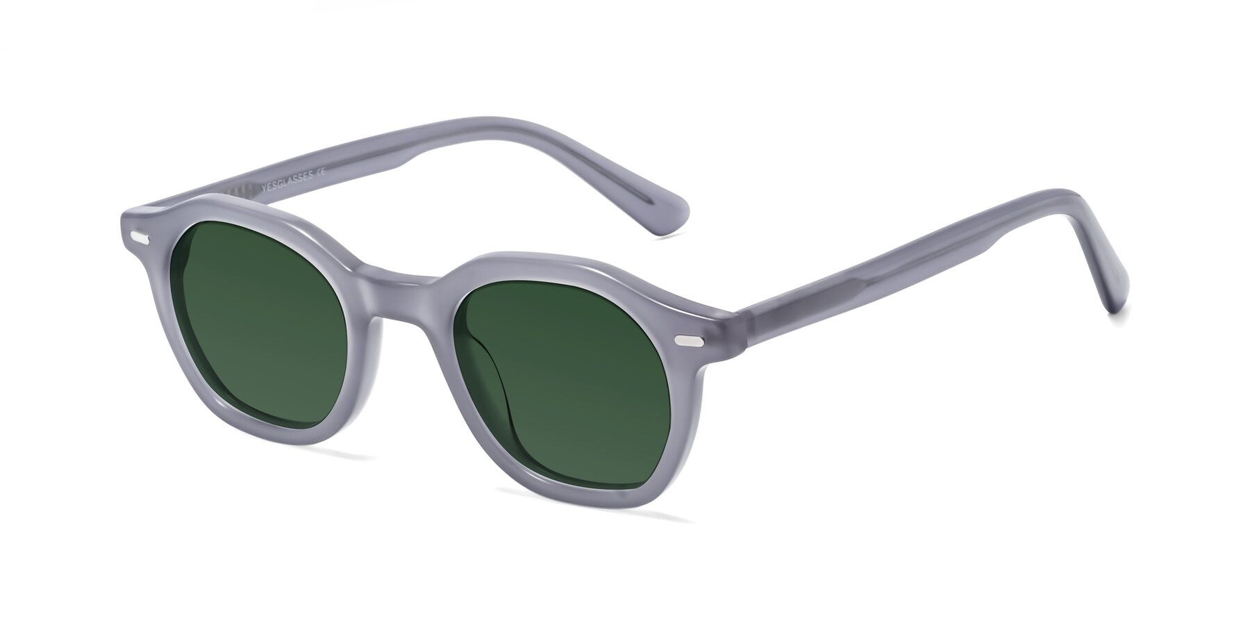 Angle of Potter in Transparent Gray with Green Tinted Lenses