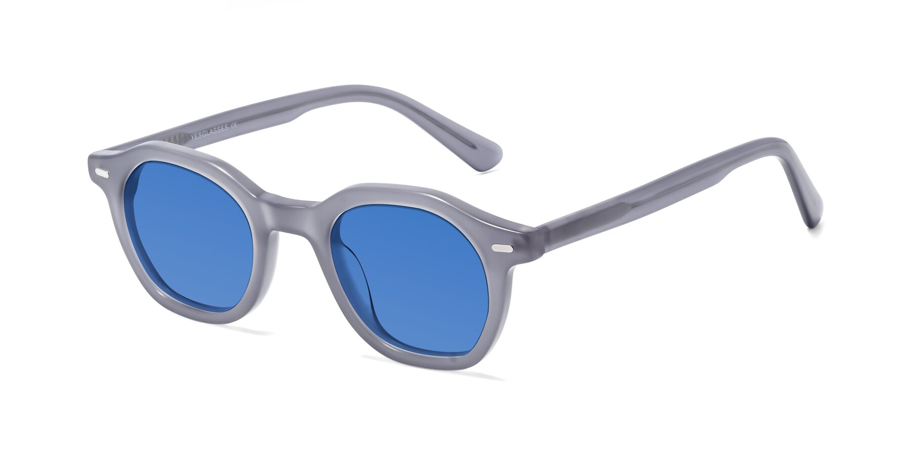 Angle of Potter in Transparent Gray with Blue Tinted Lenses