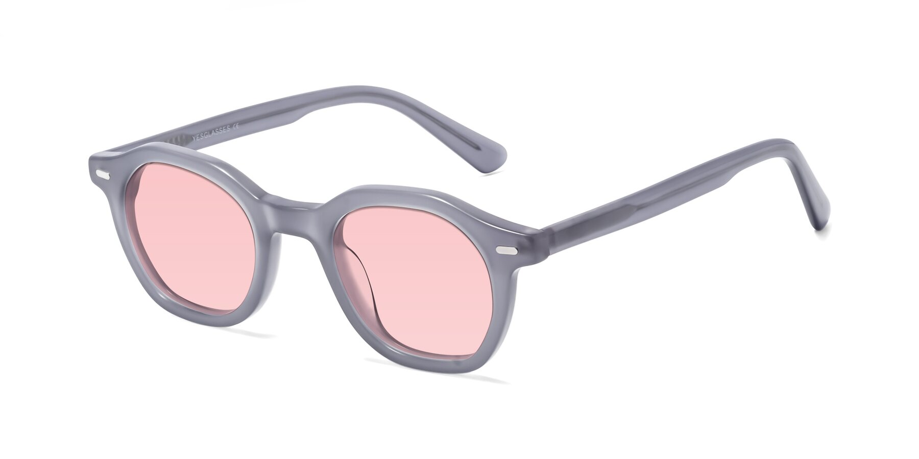 Angle of Potter in Transparent Gray with Light Garnet Tinted Lenses