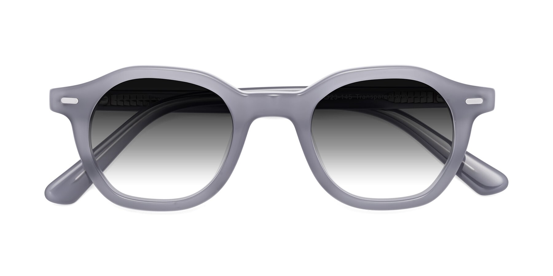 Folded Front of Potter in Transparent Gray with Gray Gradient Lenses