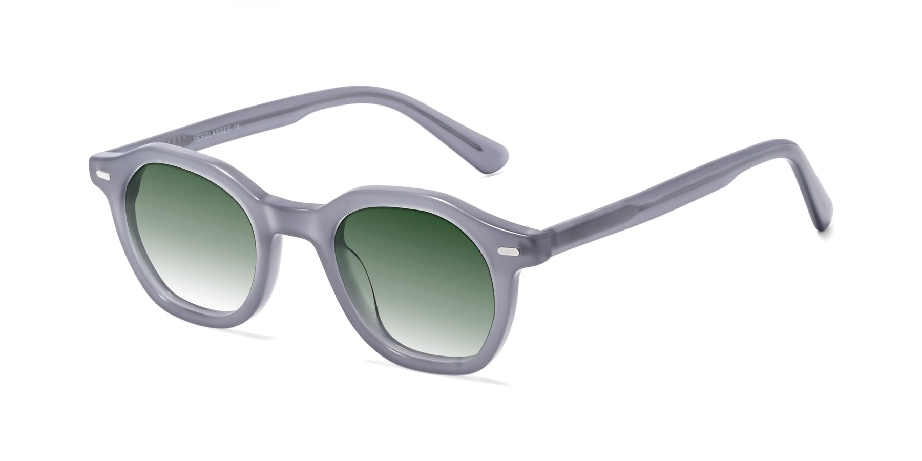 Angle of Potter in Transparent Gray with Green Gradient Lenses