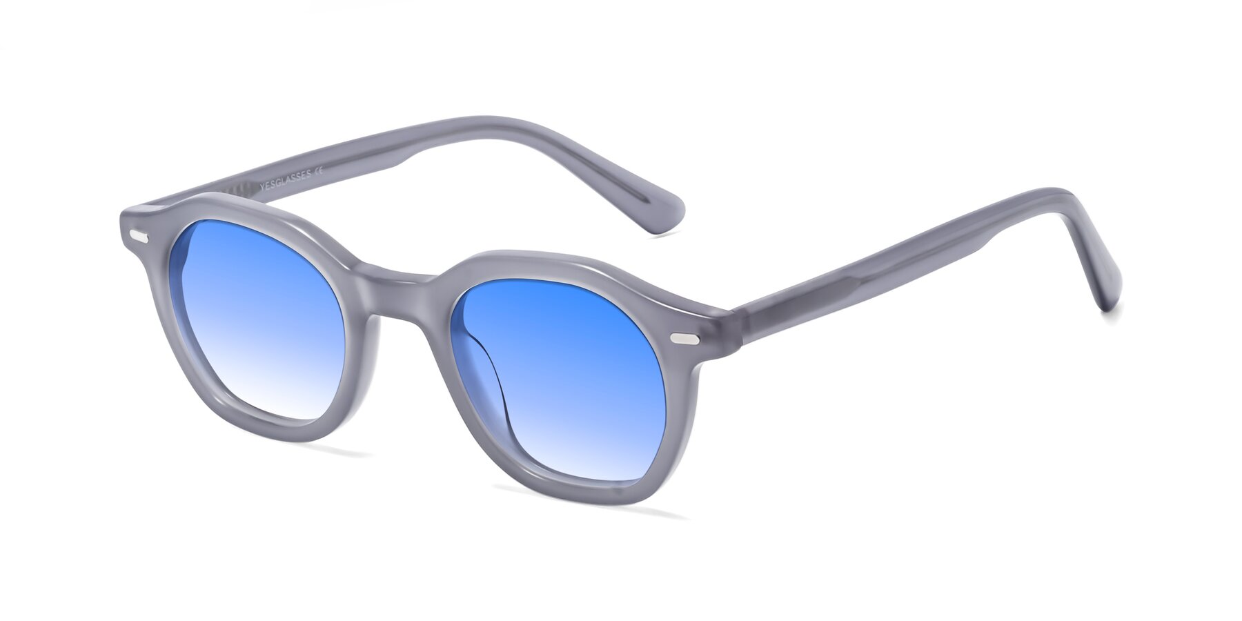 Angle of Potter in Transparent Gray with Blue Gradient Lenses