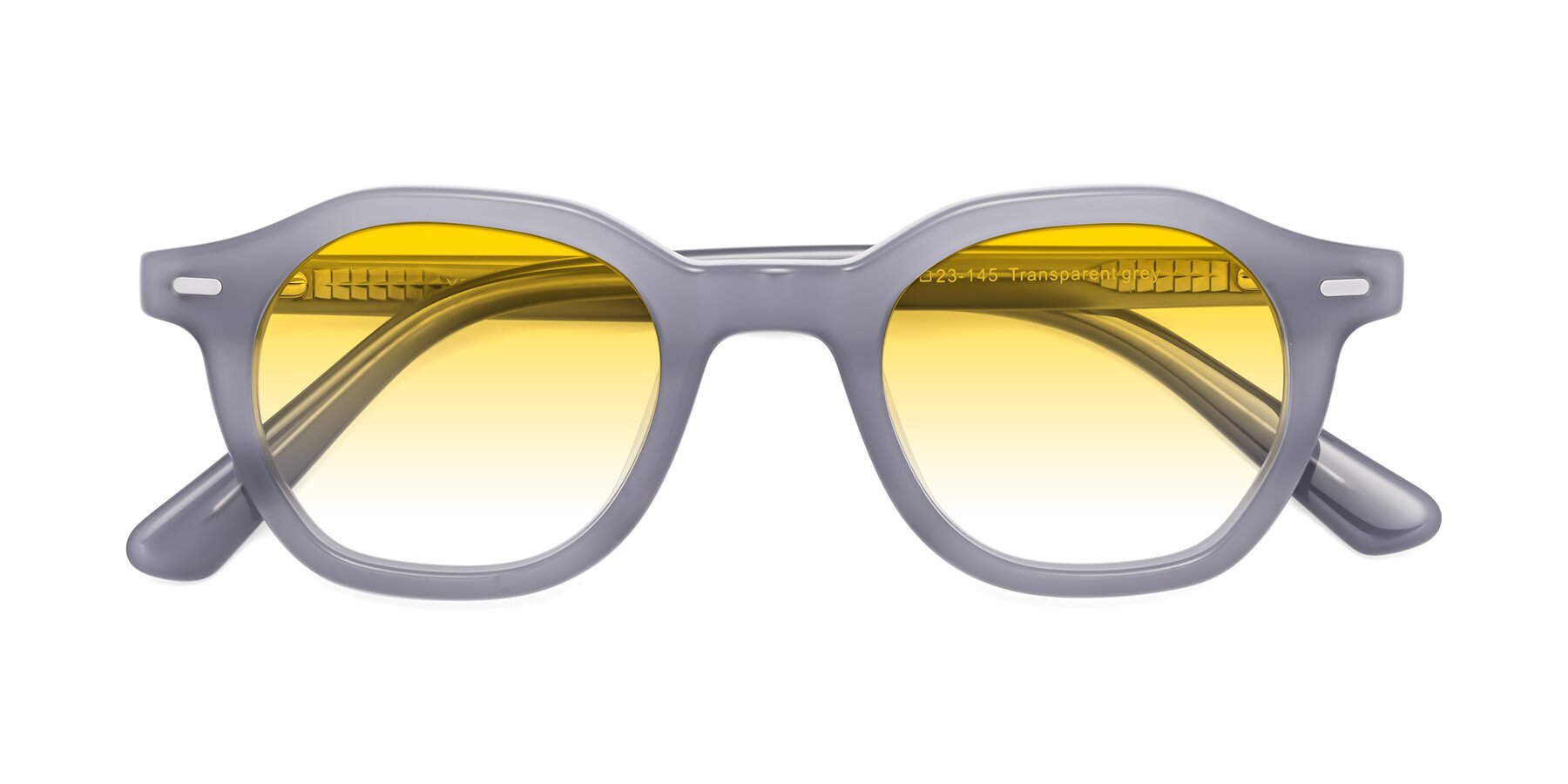 Folded Front of Potter in Transparent Gray with Yellow Gradient Lenses