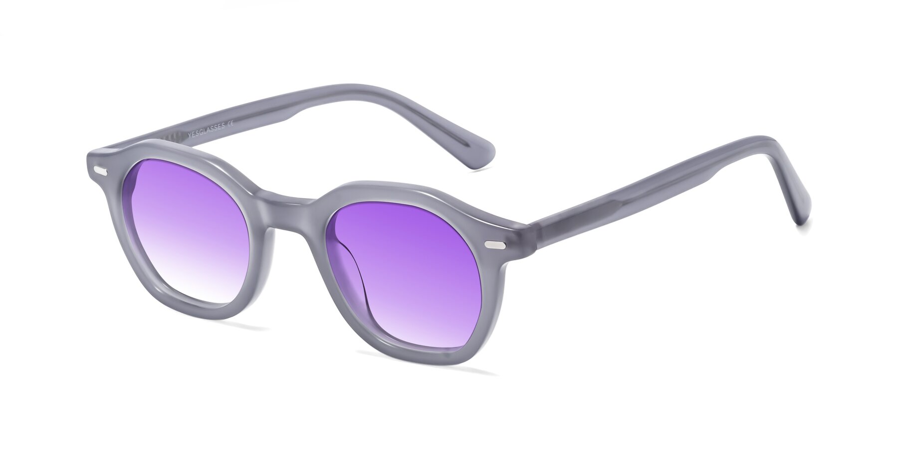 Angle of Potter in Transparent Gray with Purple Gradient Lenses