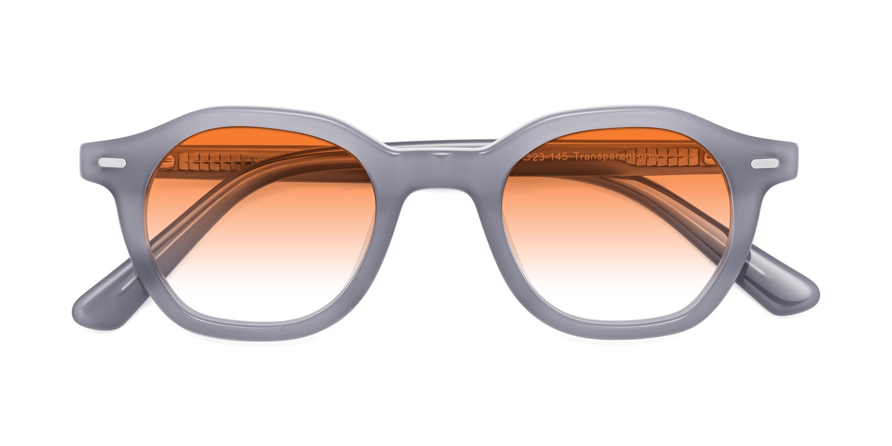 Folded Front of Potter in Transparent Gray with Orange Gradient Lenses