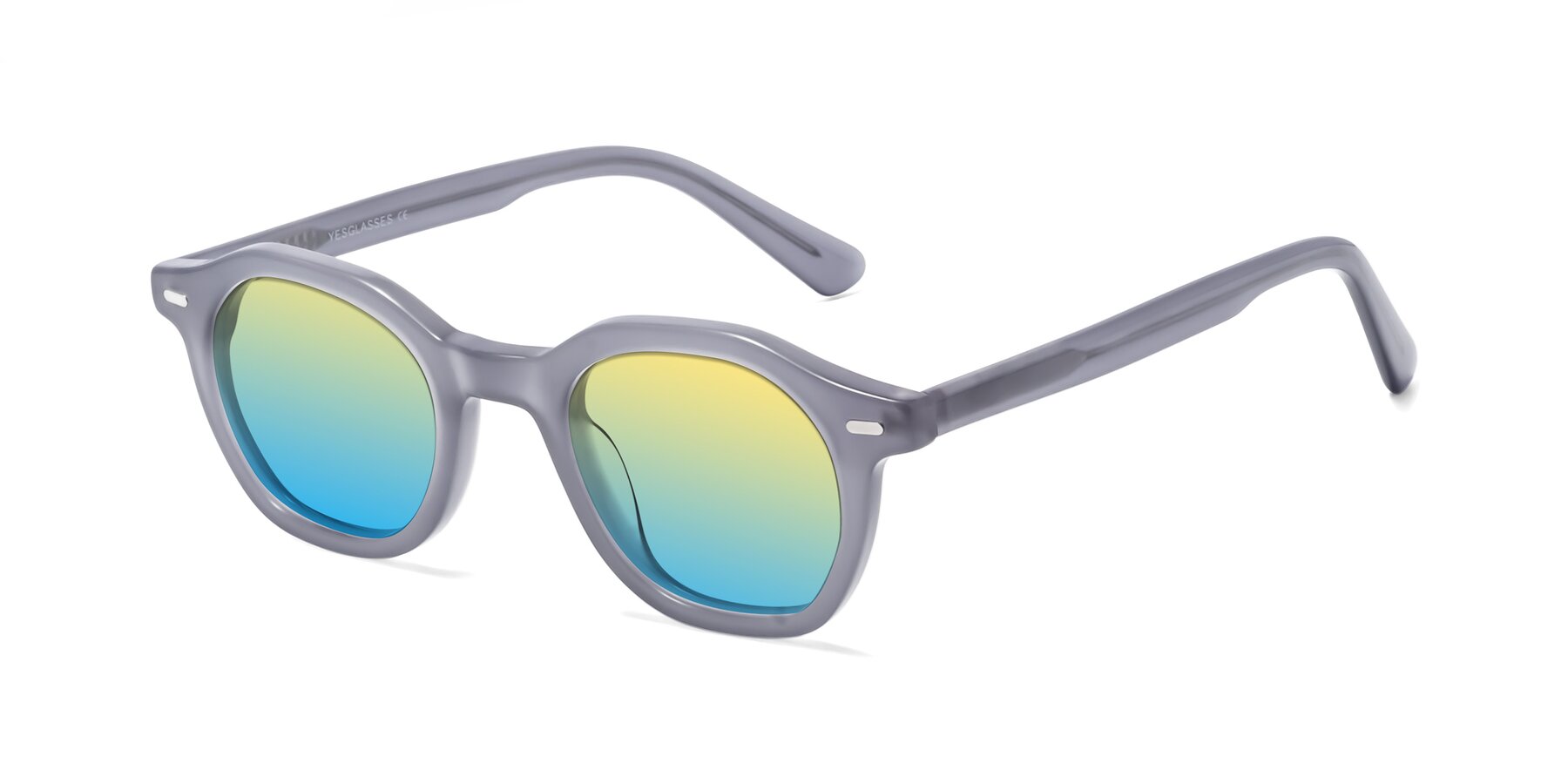 Angle of Potter in Transparent Gray with Yellow / Blue Gradient Lenses