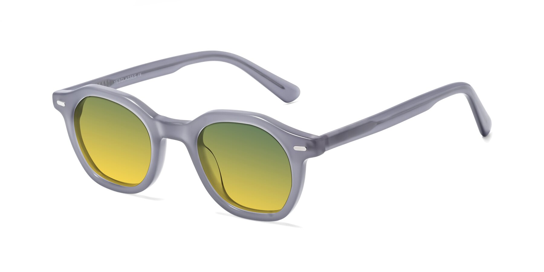 Angle of Potter in Transparent Gray with Green / Yellow Gradient Lenses