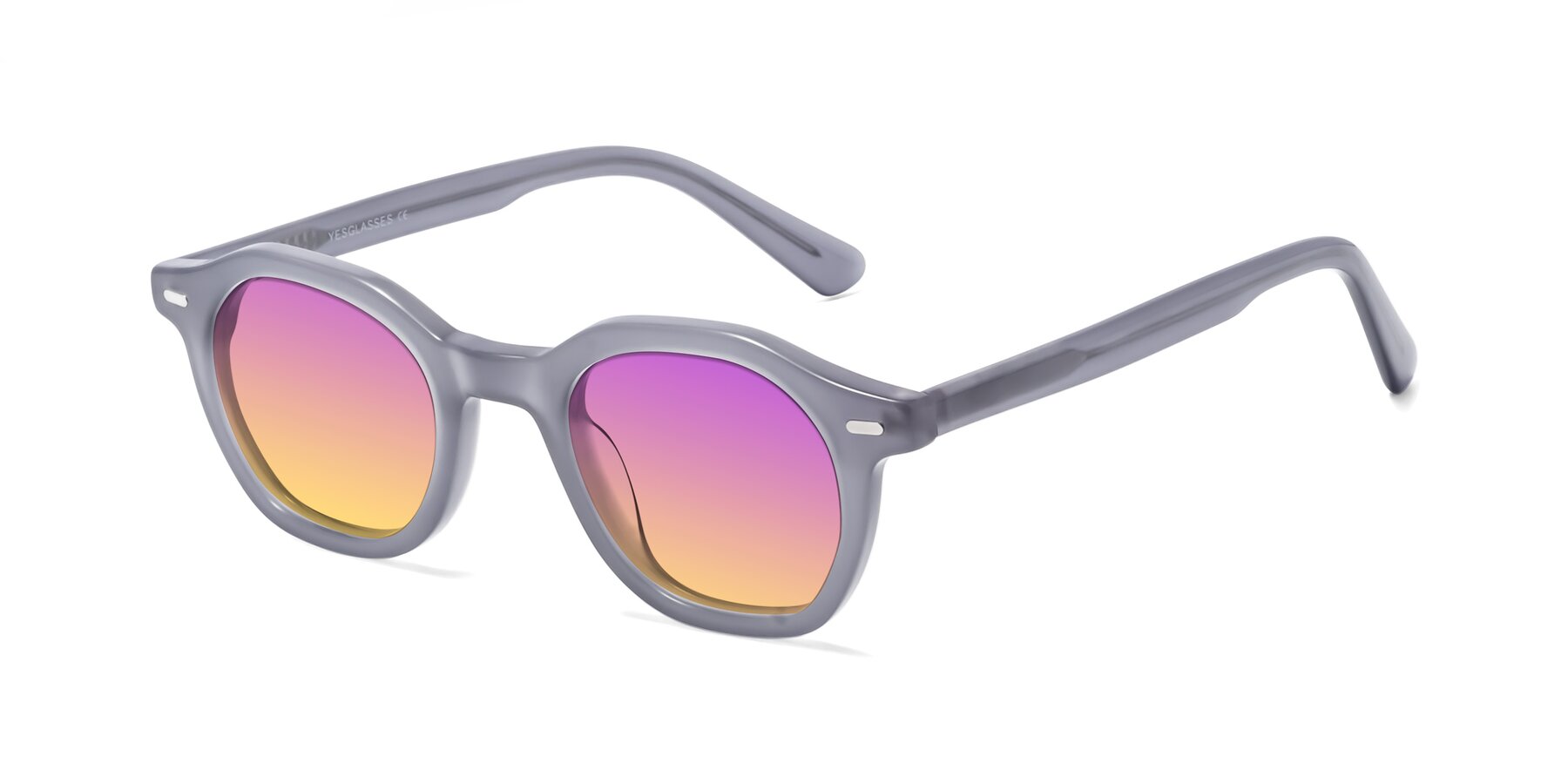 Angle of Potter in Transparent Gray with Purple / Yellow Gradient Lenses