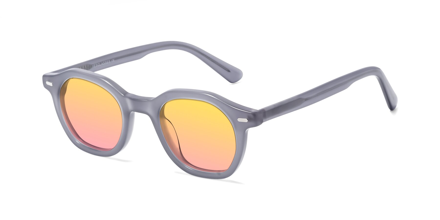 Angle of Potter in Transparent Gray with Yellow / Pink Gradient Lenses