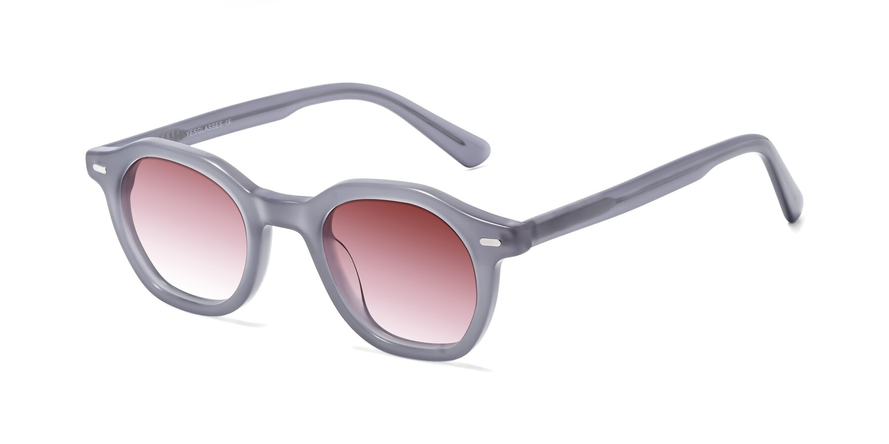 Angle of Potter in Transparent Gray with Garnet Gradient Lenses