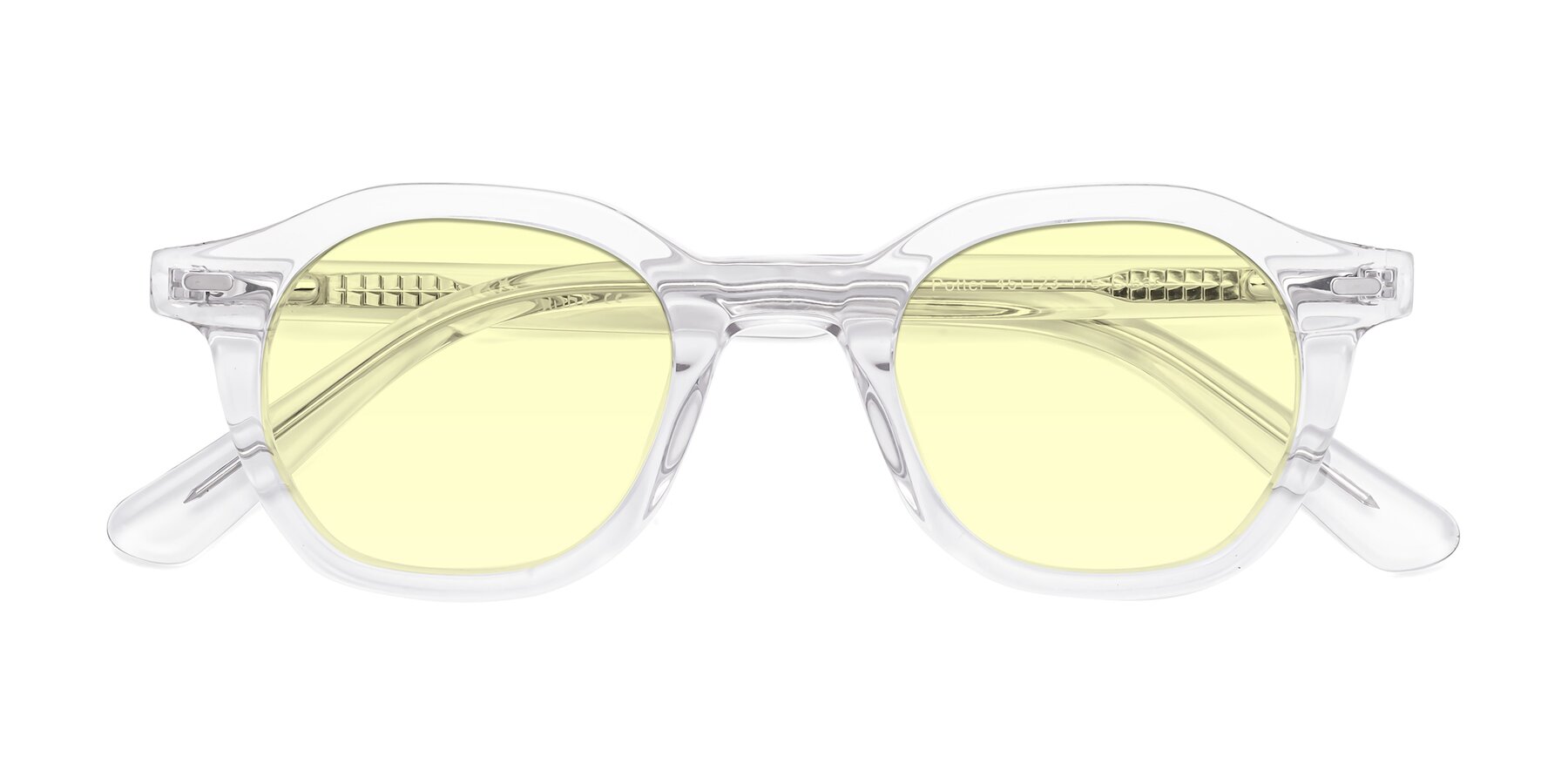 Folded Front of Potter in Clear with Light Yellow Tinted Lenses