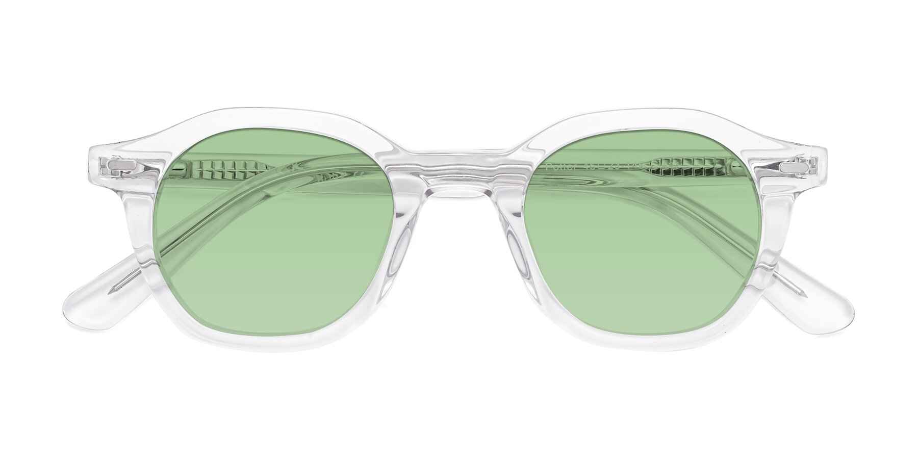 Folded Front of Potter in Clear with Medium Green Tinted Lenses