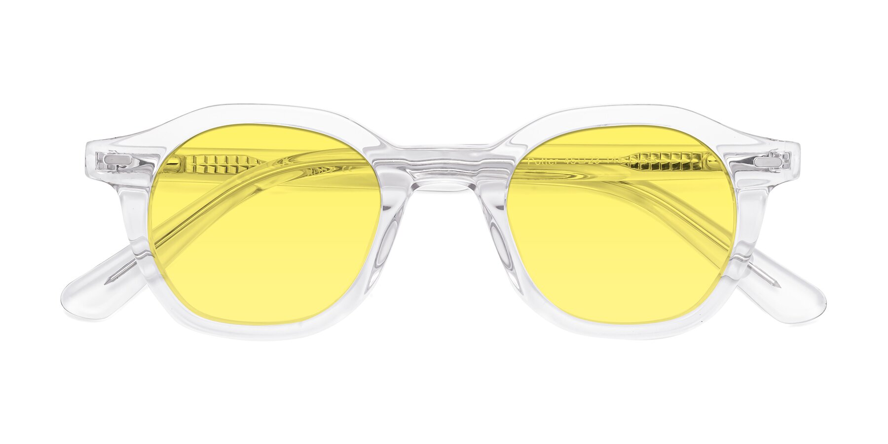 Folded Front of Potter in Clear with Medium Yellow Tinted Lenses