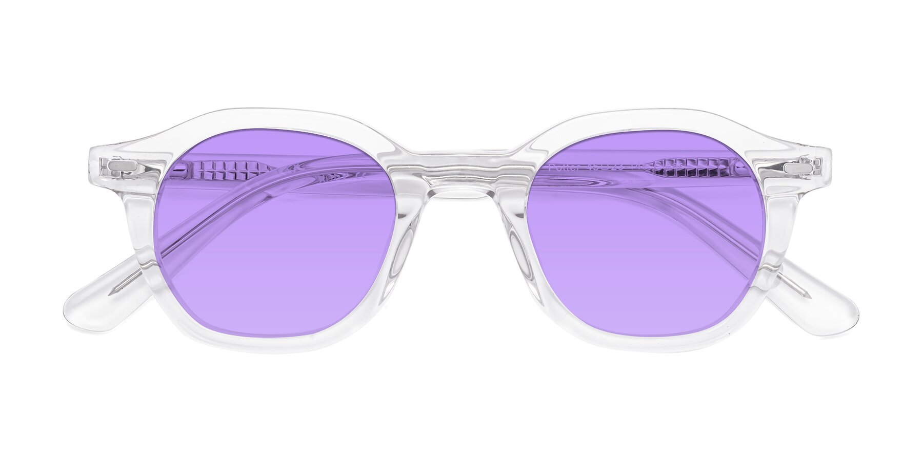 Folded Front of Potter in Clear with Medium Purple Tinted Lenses