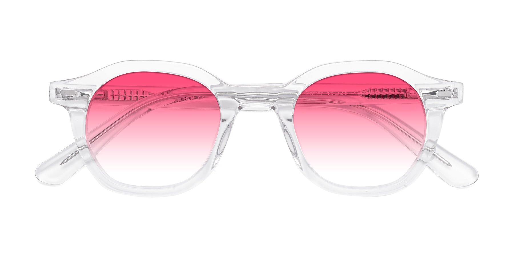 Folded Front of Potter in Clear with Pink Gradient Lenses