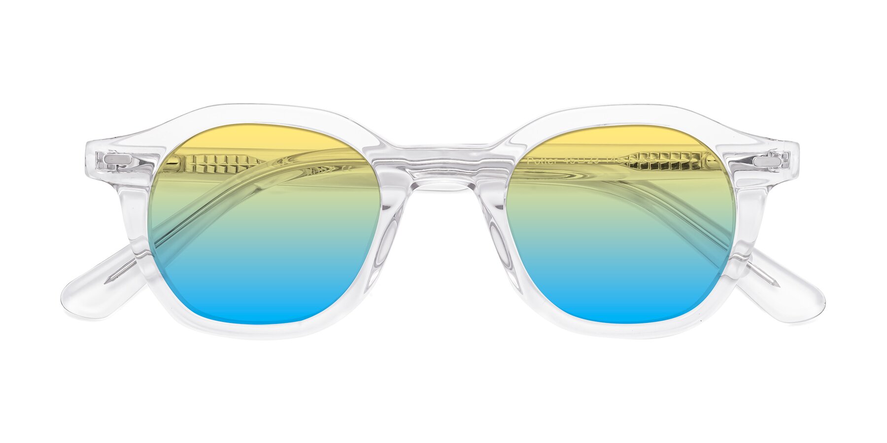 Folded Front of Potter in Clear with Yellow / Blue Gradient Lenses