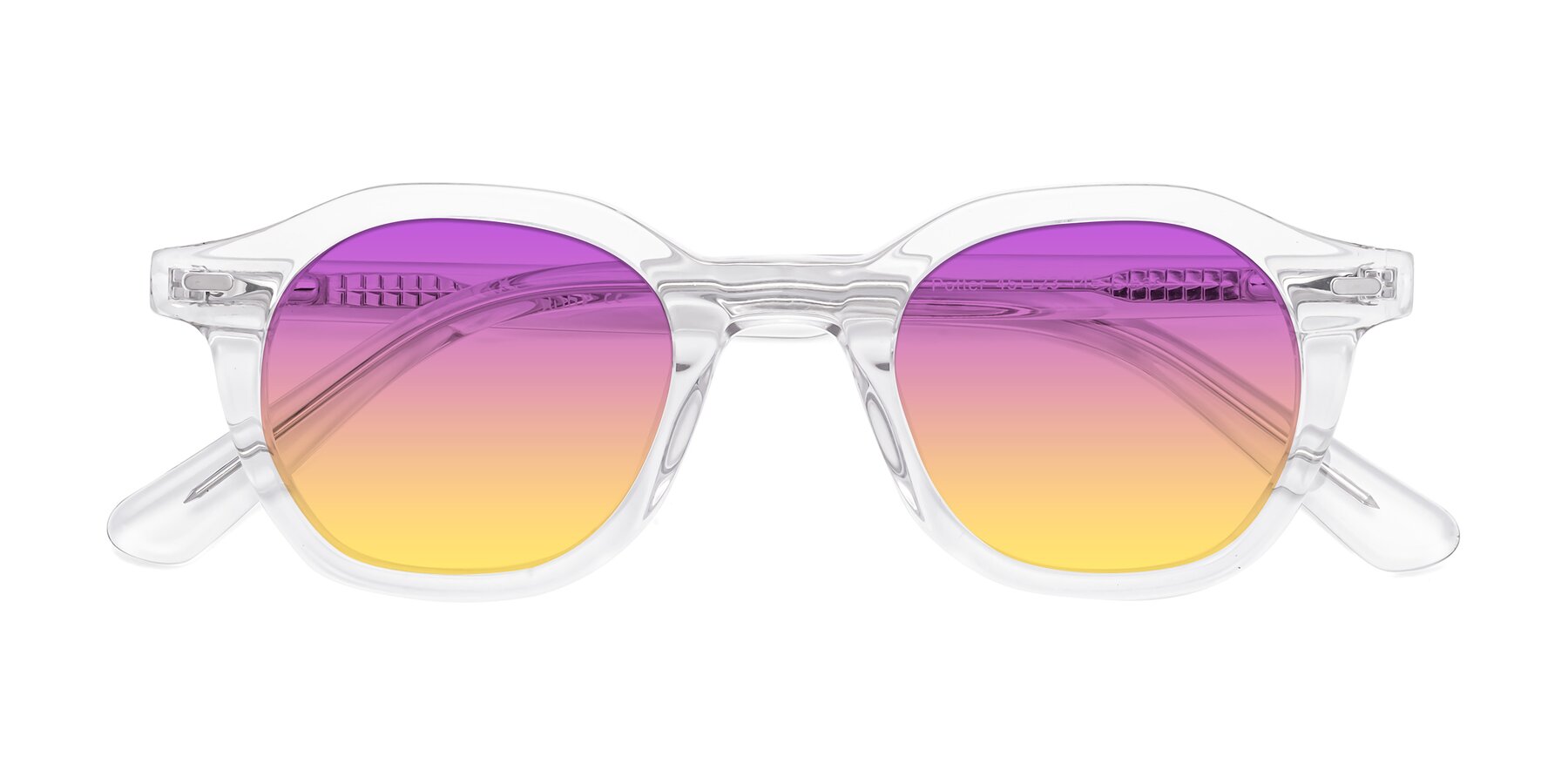 Folded Front of Potter in Clear with Purple / Yellow Gradient Lenses