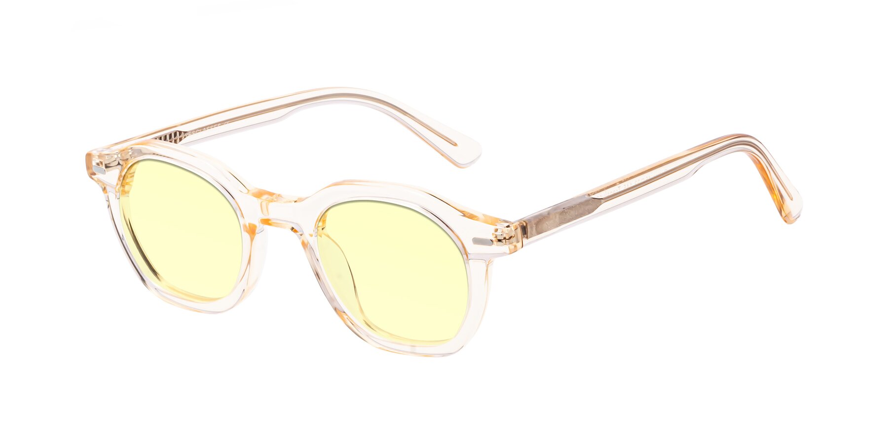 Angle of Potter in Translucent Brown with Light Yellow Tinted Lenses