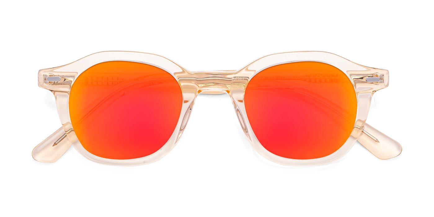 Potter - Translucent Brown Flash Mirrored Sunglasses