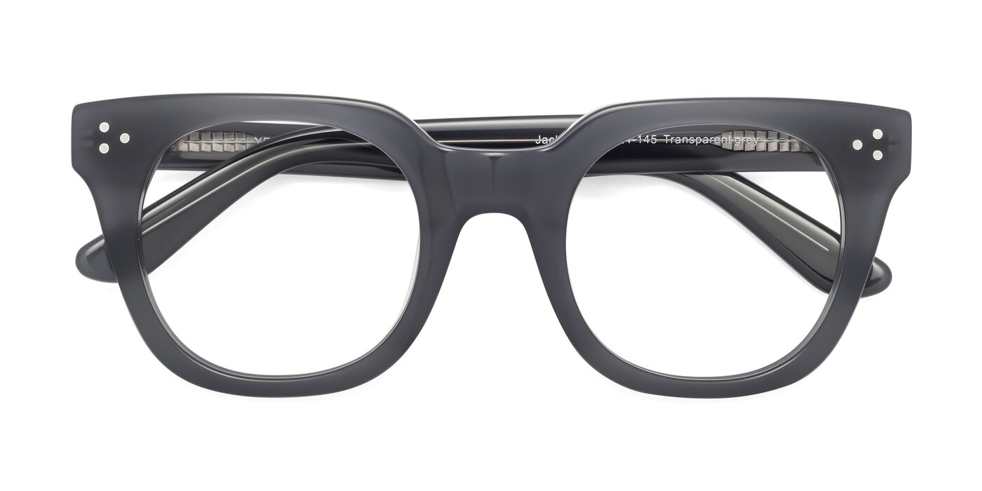 Jackman - Transparent Gray Reading Glasses