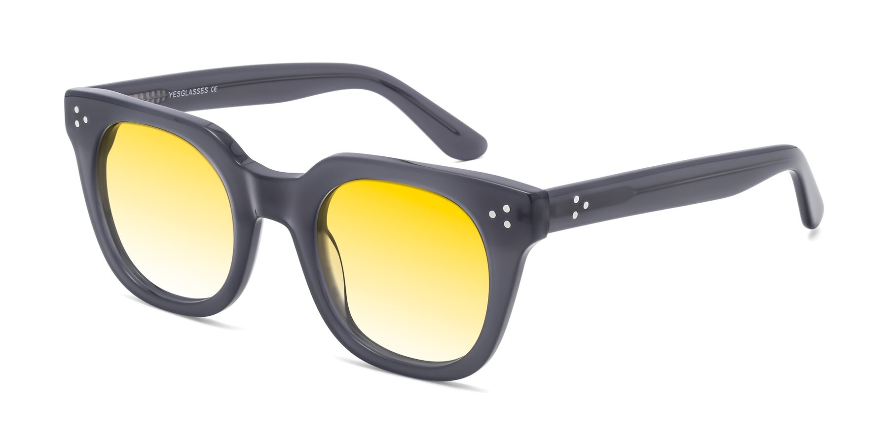 Angle of Jackman in Transparent Gray with Yellow Gradient Lenses