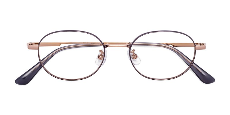 Tess - Gray / Gold Eyeglasses