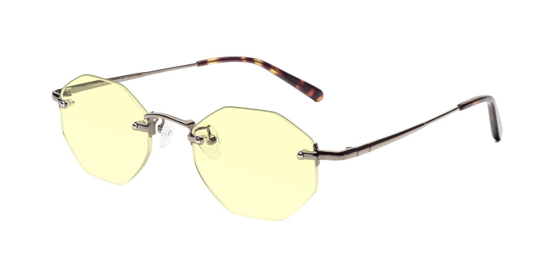 Angle of Ayele in Gunmetal with Light Yellow Tinted Lenses