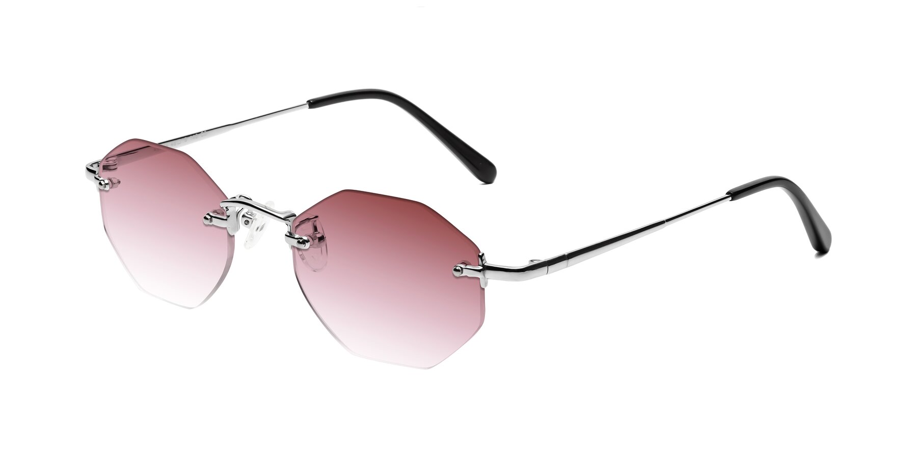 Angle of Ayele in Silver with Garnet Gradient Lenses