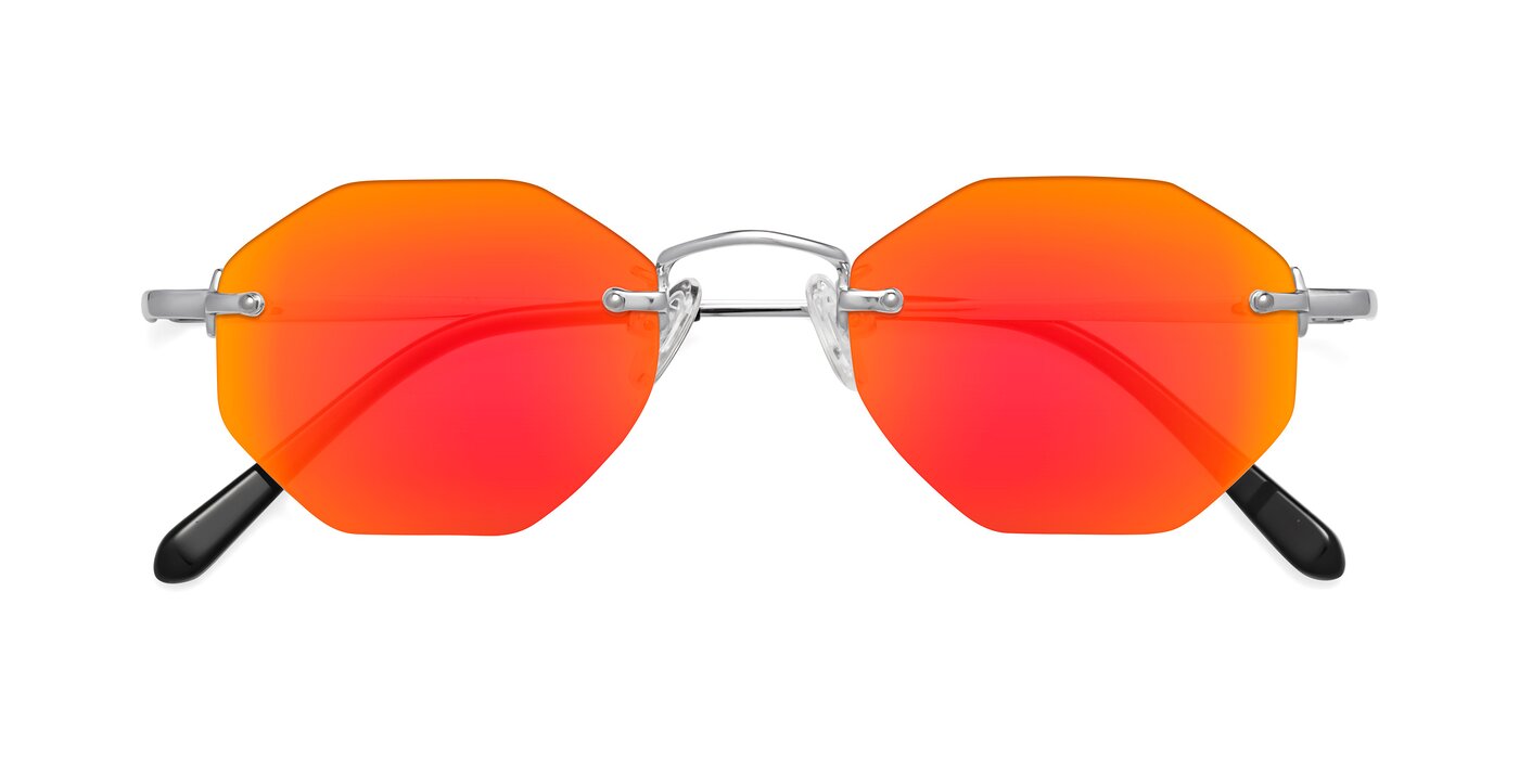 Ayele - Silver Flash Mirrored Sunglasses
