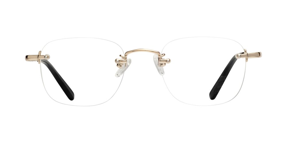 Leslie - Light Gold Eyeglasses
