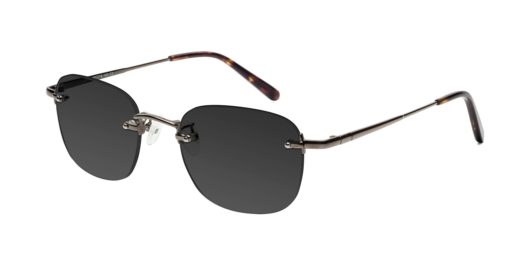 Angle of Leslie in Gunmetal with Gray Tinted Lenses