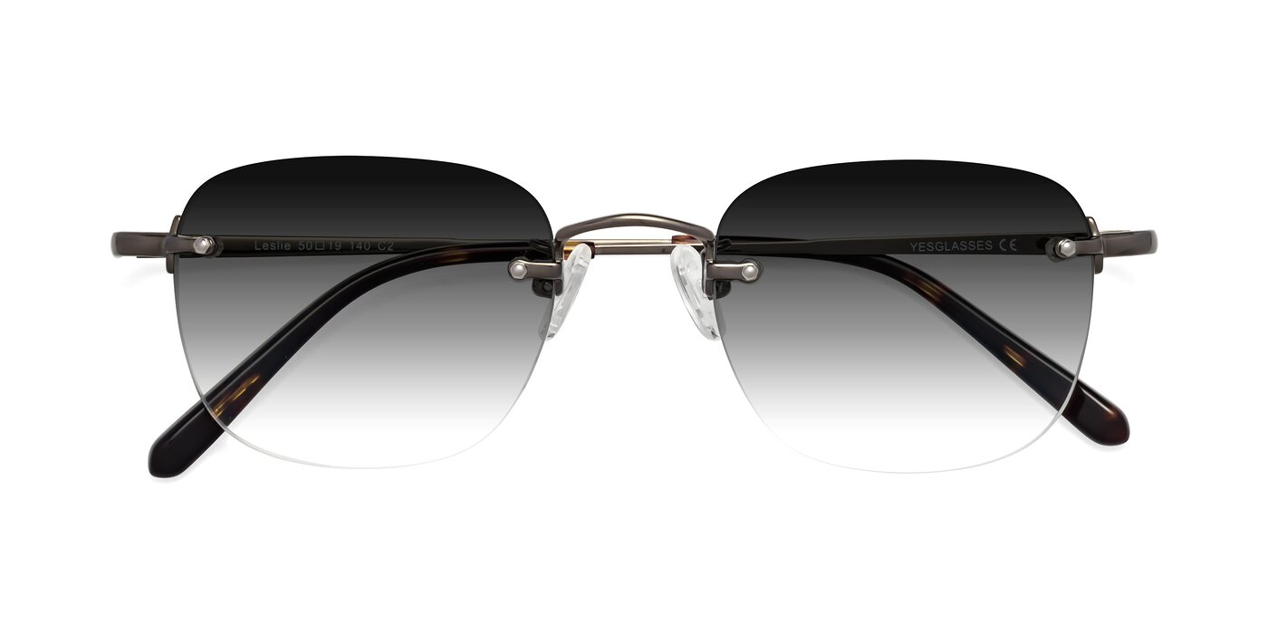 Leslie - Gunmetal Gradient Sunglasses