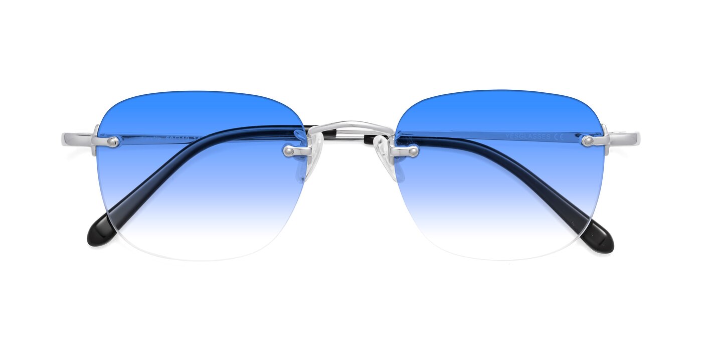 Leslie - Silver Gradient Sunglasses