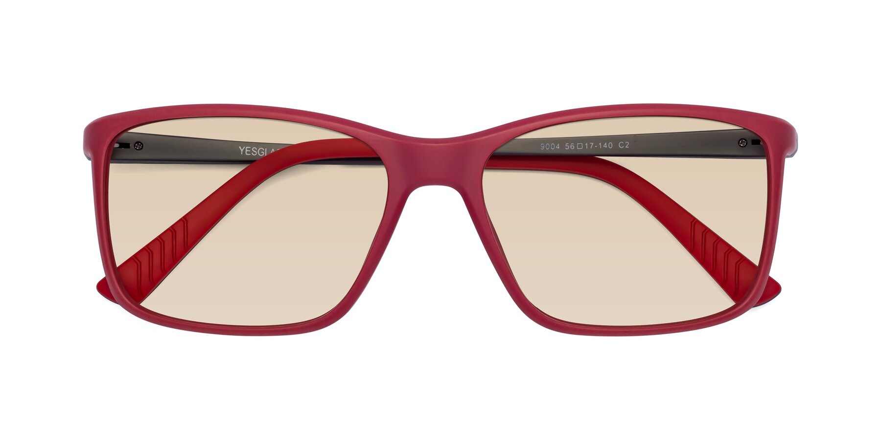 Folded Front of 9004 in Red with Light Brown Tinted Lenses