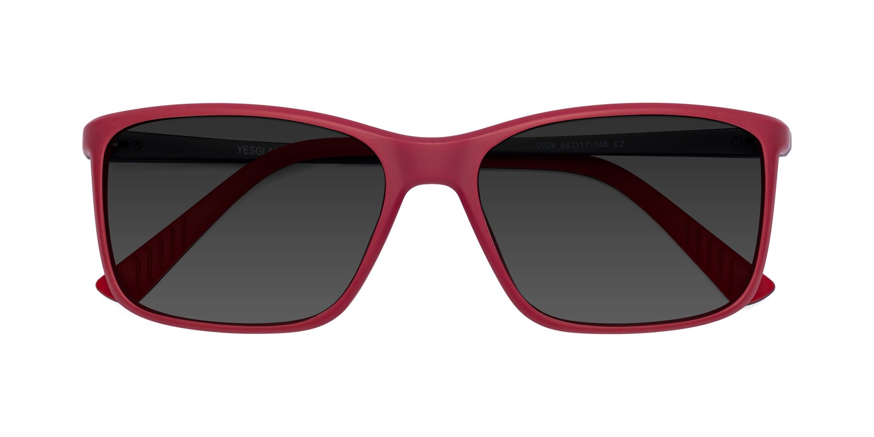 Folded Front of 9004 in Red with Gray Tinted Lenses
