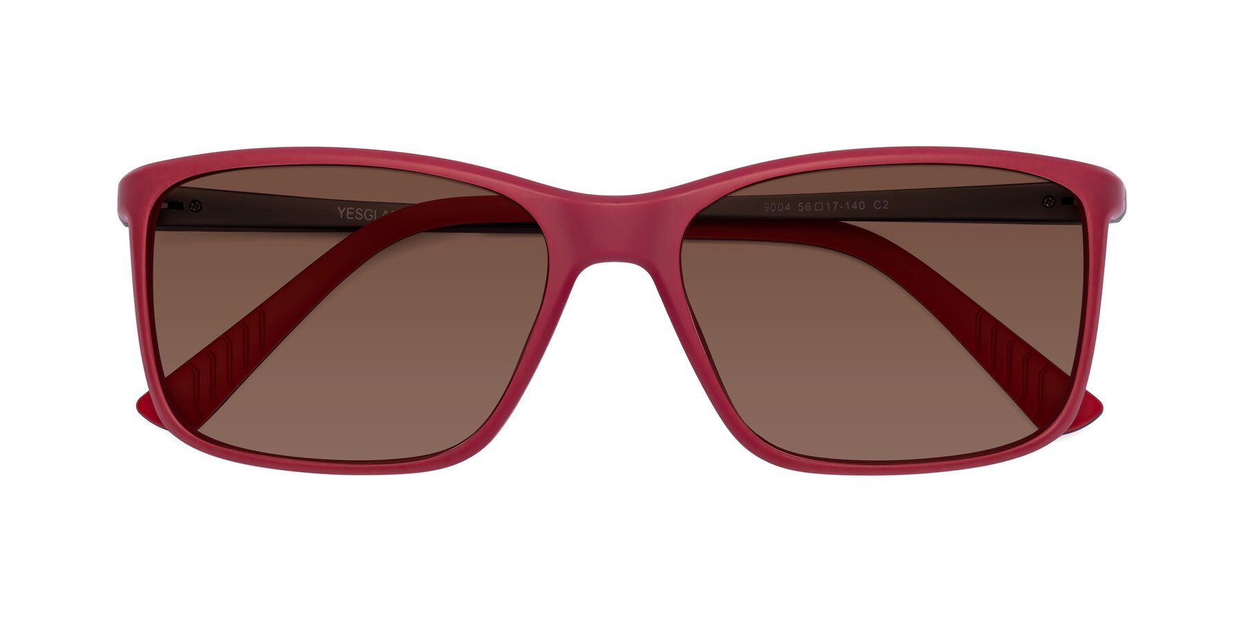 Folded Front of 9004 in Red with Brown Tinted Lenses