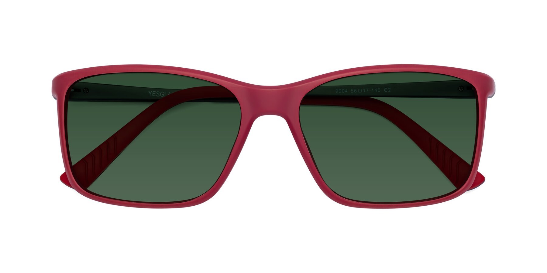 Folded Front of 9004 in Red with Green Tinted Lenses