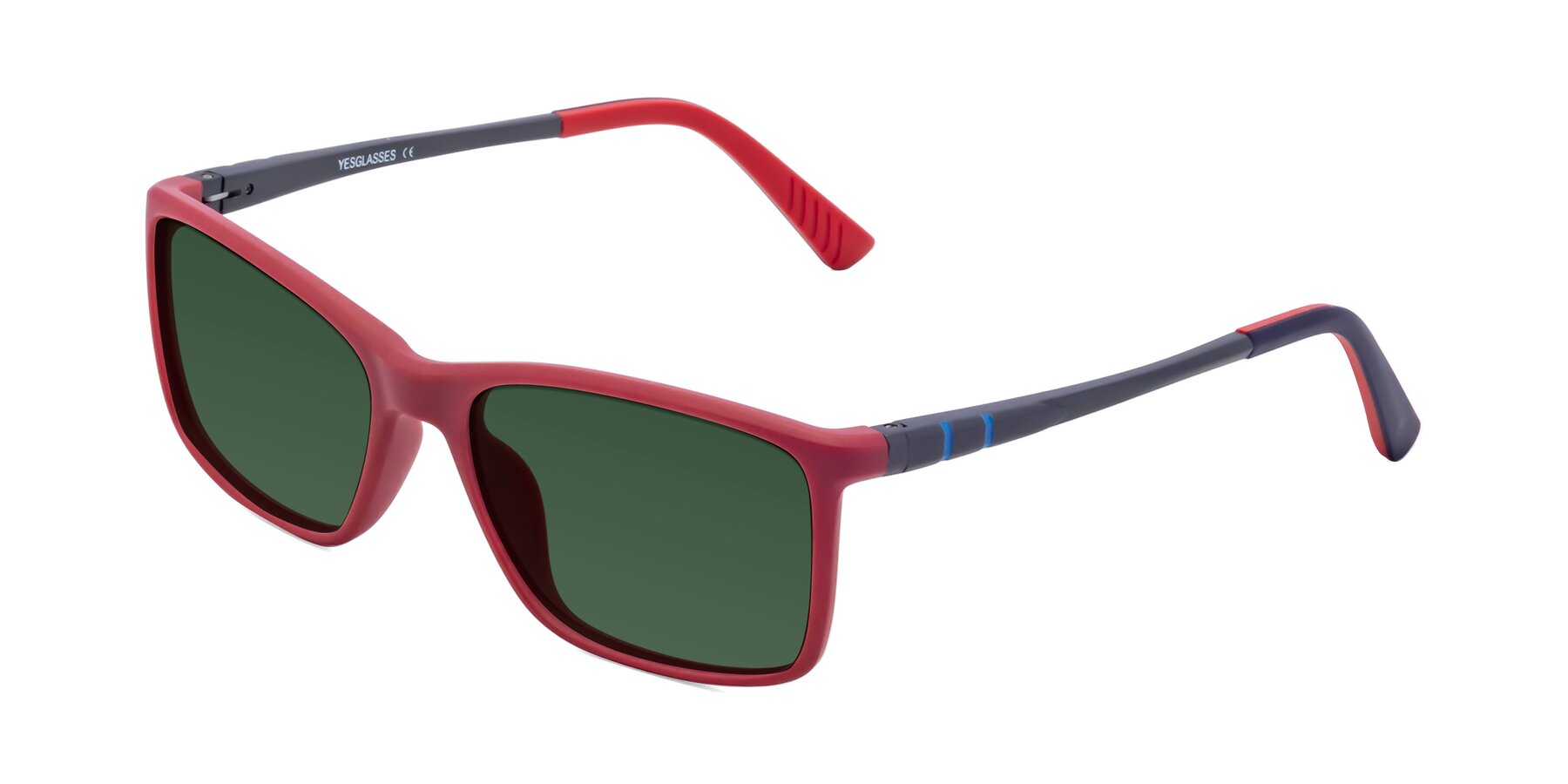 Angle of 9004 in Red with Green Tinted Lenses