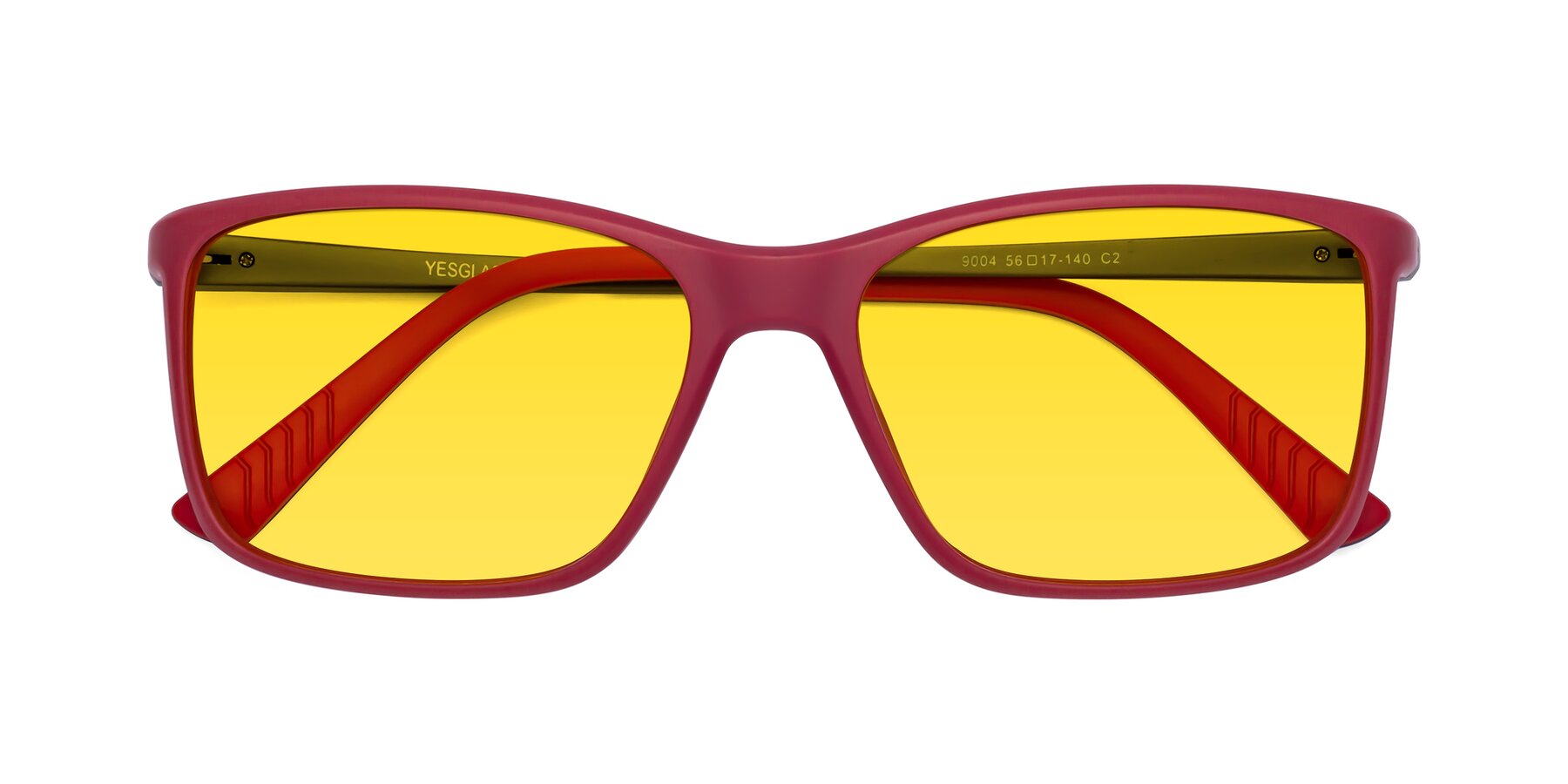 Folded Front of 9004 in Red with Yellow Tinted Lenses